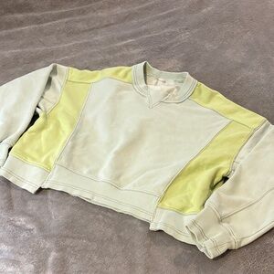 FP Movement by Free People Two-Tone Green Crop Top